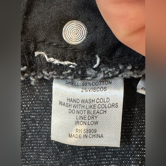 Gianni Bini Asymmetrical Black Denim Skirt - Picture 9 of 10